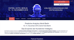 Desktop Screenshot of predictiveanalyticsworld.de
